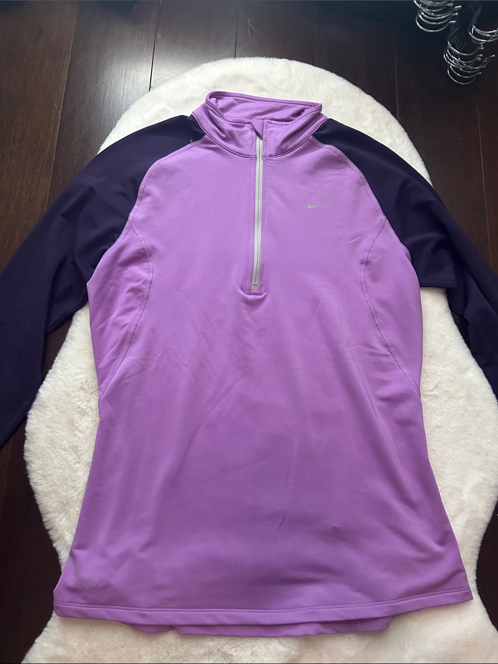 Nike Lavender and Dark Purple Zip-Up Athletic Jacket